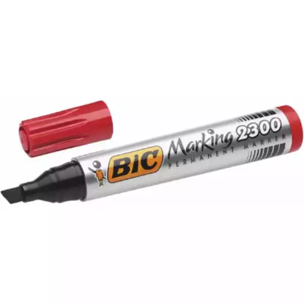 Marker Bic permanent crveni 2300 kosi vrh