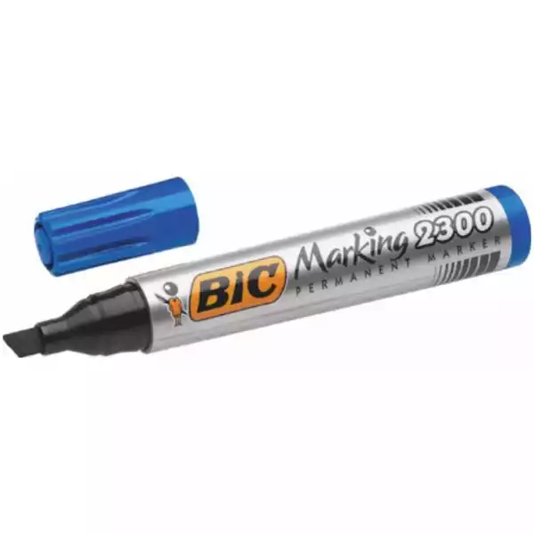 Marker Bic permanent plavii 2300 kosi vrh