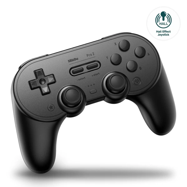 Bežični gamepad 8BitDo Pro 2 BT/Multi platform/Vibracija/Hall Effect/TMR/Black