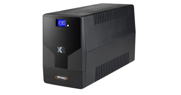 UPS Infosec X2  LCD TOUCH 1250 IEC Line interactive 1250VA/600W