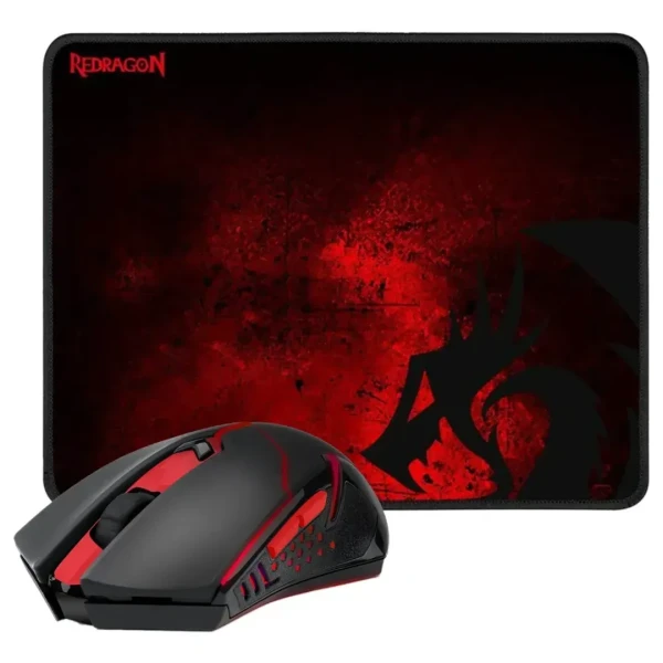 Miš + podloga Redragon M601WL-BA 2in1 Combo crna