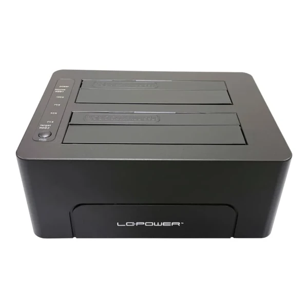 HDD Docking station USB 3.2 2xSSD/HDD  LC-DOCK-C-V2 Crni