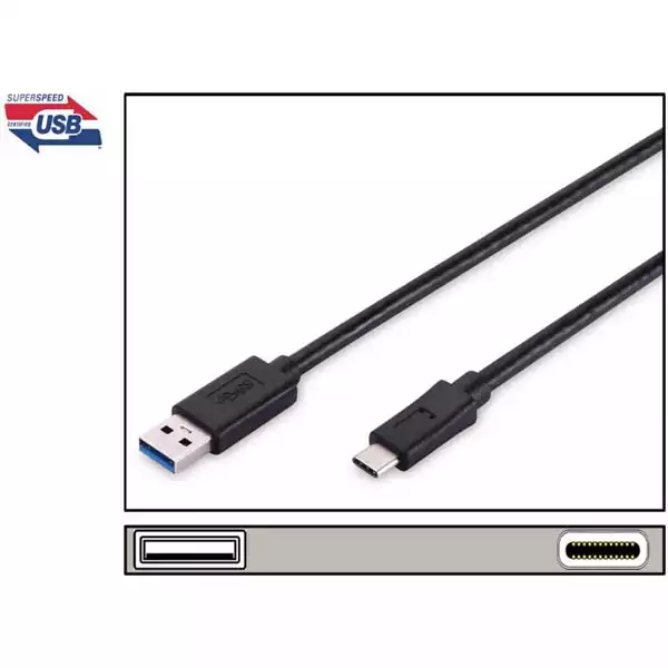 Kabl USB A - USB C Digitus 3.0 AK-300136-018-S 1.8m