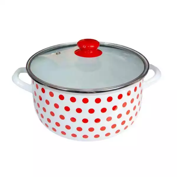 Emajlirana šerpa sa poklopcem Texell TSE-264 6.2l/24x15cm