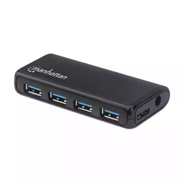 USB HUB Int Manhattan 4xUSB A f  3.2 sa napajanjem 164955