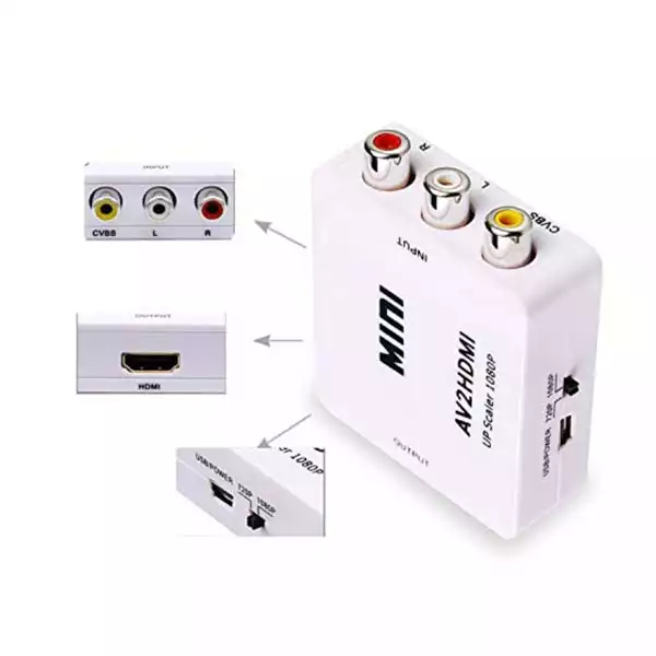 Konverter AV na HDMI RC2-HD13 3činča F - HDMI F