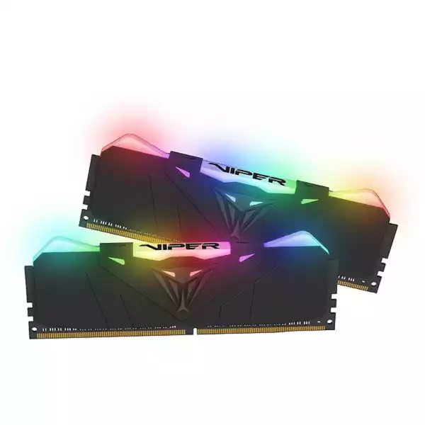 Memorija DDR4 16GB 2x8GB 3600MHZ Patriot Viper RGB BLACK heatshield PVR416G360C8K