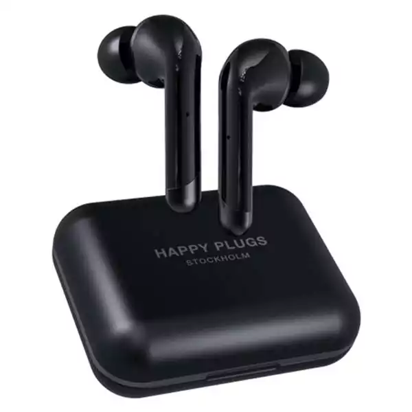 Bežične slušalice Happy Plugs Air 1 Plus In ear TWS Crne