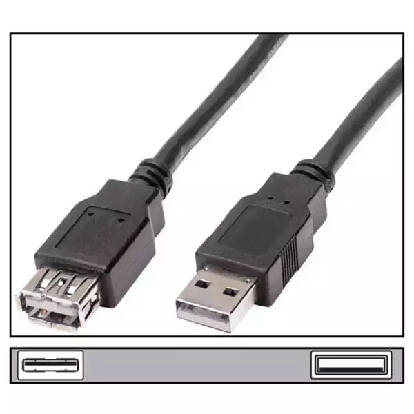 Kabl USB A-M/A-F 3.0 2m produžni Nedis
