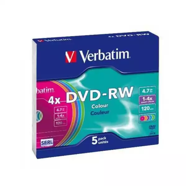 DVD-RW 4.7GB  Verbatim Pastel kutija