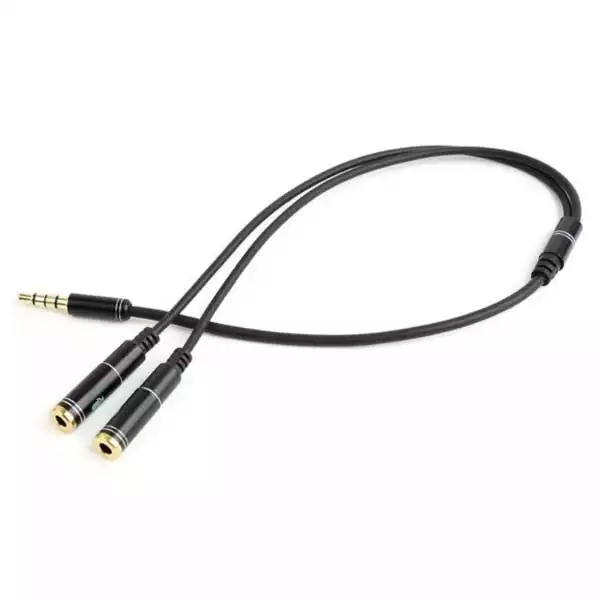 Adapter 3.5mm-2x3.5mm M/F 0,2m Gembird CCA-417M
