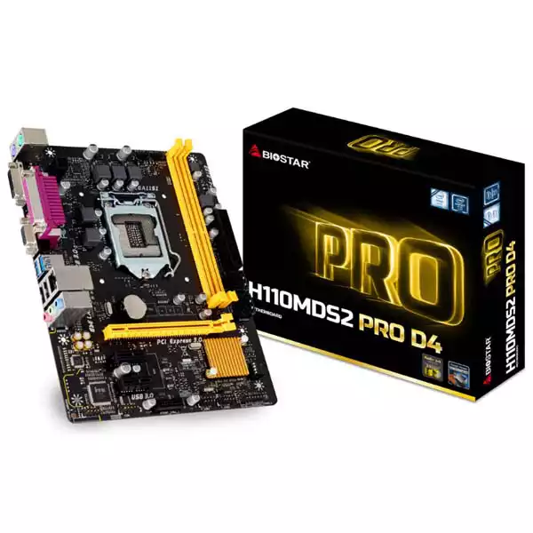 Matična ploča 1151 Biostar H110MDS2 PRO D4 VGA/DVI/LPT