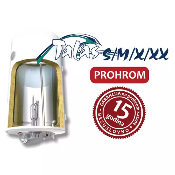 Bojler Elit Inox Talas M60 prohromski kazan/zaprmina 60l