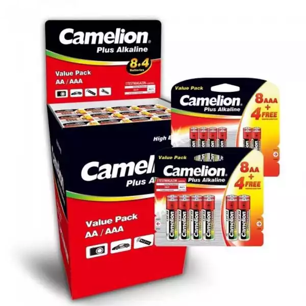 Baterija nepunjiva Camelion AA LR6 super alkalna 8+4 gratis