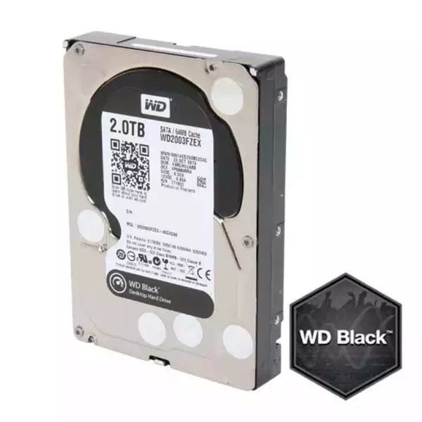 Hard disk 2TB SATA3 Western Digital Caviar 64MB WD2003FZEX Black