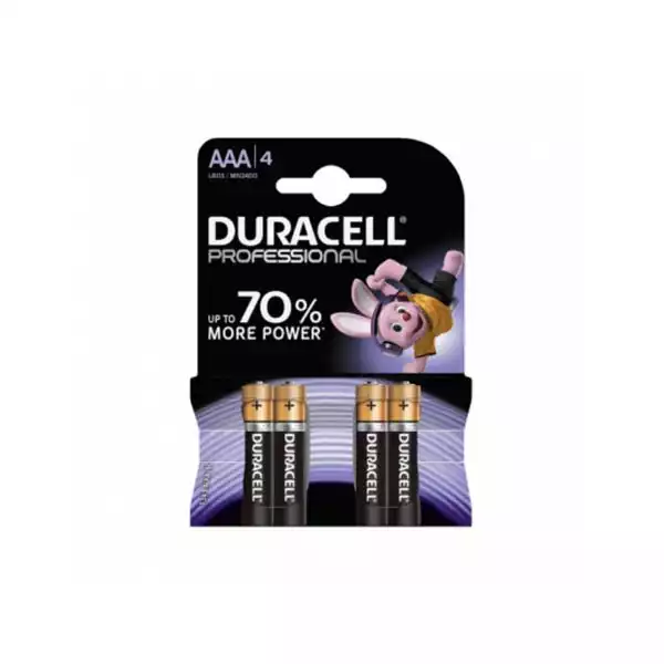 Baterija Duracell Prof AAA (pak 4 kom), nepunjiva