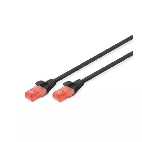 UTP cable CAT 6 sa konektorima 0.5m LS0H Digitus DK1617005 Crni