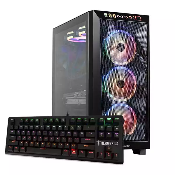 Kućište Gamdias Athena M1 Elite+Tastatura Gamdias Hermes E2 Mehanička