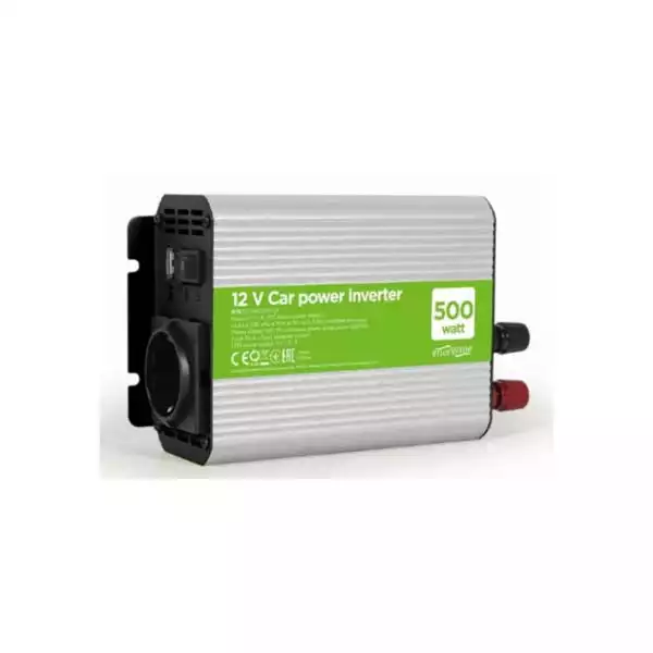12V Auto inverter DC/AC 500W+USB port Gembird EG-PWC500-01