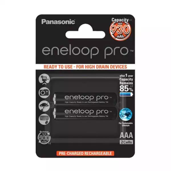 Baterije Panasonic eneloop pro AAA/2B(BK-4HCDE/2BE)