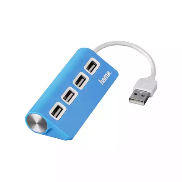 USB HUB 4 port Hama 2.0 12179 Blue