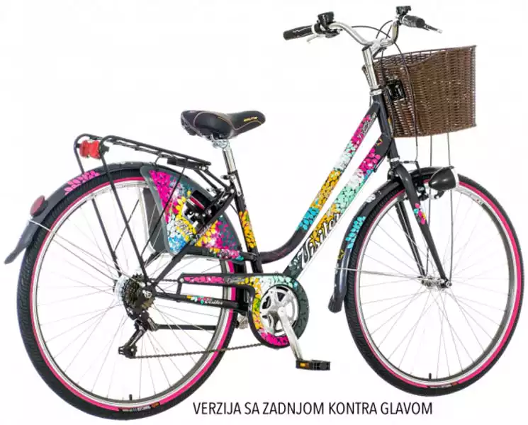 Bicikla FAS288F 28/17 VISITOR Dandelion crni roze