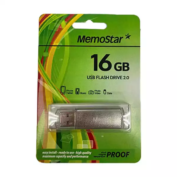 USB Flash Memostar 16GB 2.0 slim silver