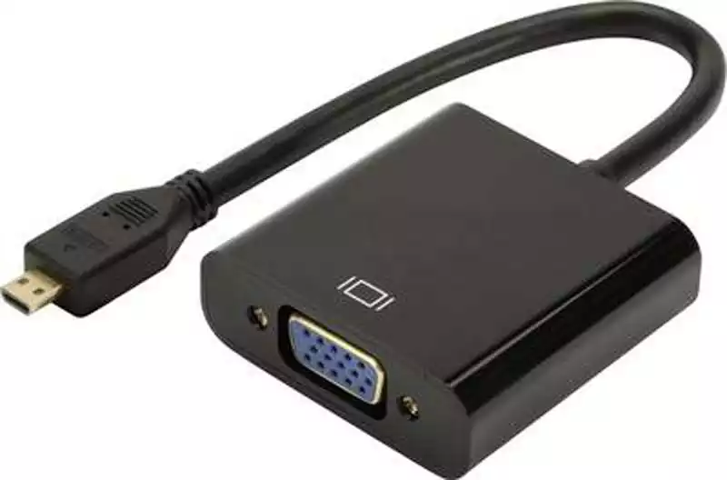 Konverter micro HDMI - VGA - Audio