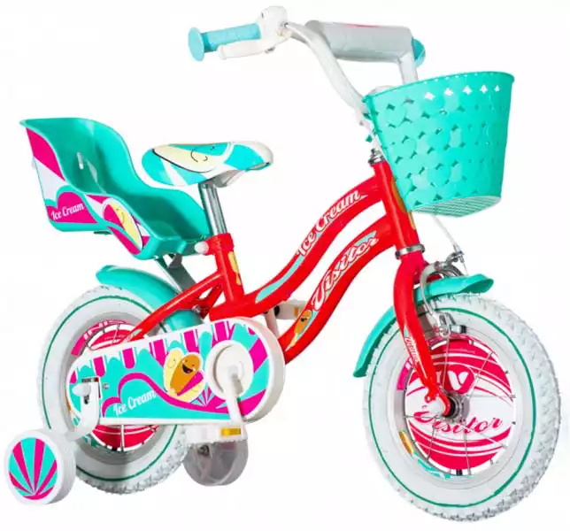 Dečiji bicikl ICE120STR Ice cream 12 ROZE TIRKIZ BELI