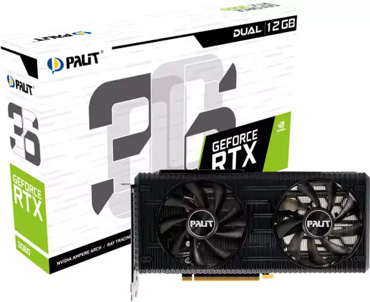 Graficka karta GeForce Palit RTX 3060 Dual NE63060019K9-190AD