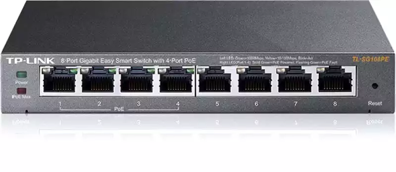 Svič smart 10/100/1000 8-port TP-Link TL-SG108PE/4 PoE