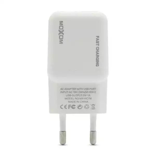Kućni punjač Moxom MX-HC118 Lighting 1A Beli