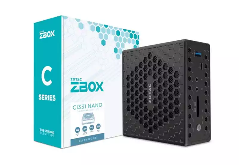 Zotac Mini PC ZBOX-CI331NANO-BE-W5C N510/4GB/120GB/Wifi/BT/DP/VGA/HDMI/Win11 Pro
