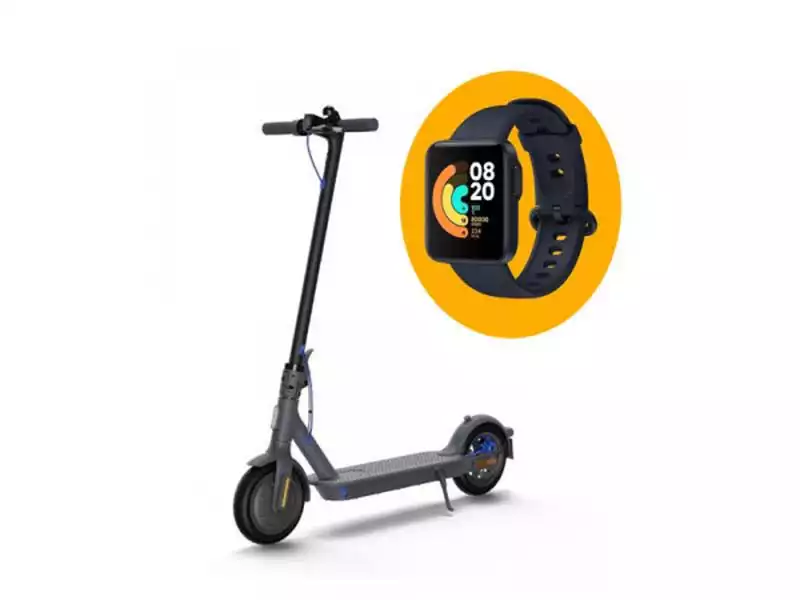 Električni trotinet Xiaomi 3 Crni+ Xiaomi Mi Watch Lite Navy Blue