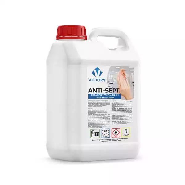 Victory Sredstvo Antisept Victory 2u1 za dezinfekciju ruku i površina 5 lit. ( C552 ) 