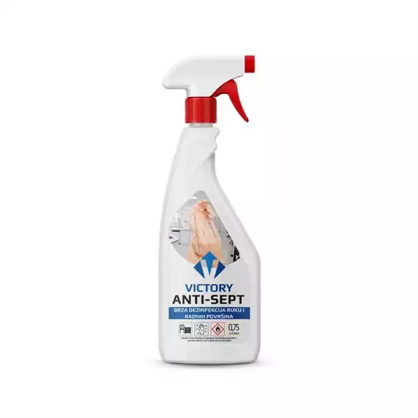 Victory Sredstvo Antisept Victory 2u1 za dezinfekciju ruku i površina 750ml sa pumpicom ( C551 ) 
