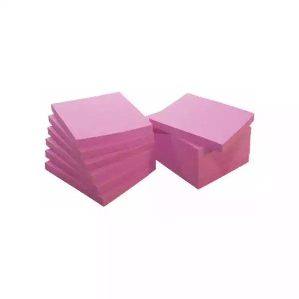 Fornax Samolepljivi listići Fornax NEON 80 lis, 75x75 roze 421621 ( 7025 ) 