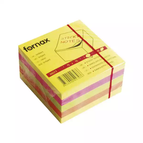Fornax Kocka samolepljivi listići FORNAX 450 lis, 75x75 NEON 427036 ( 2554 ) 