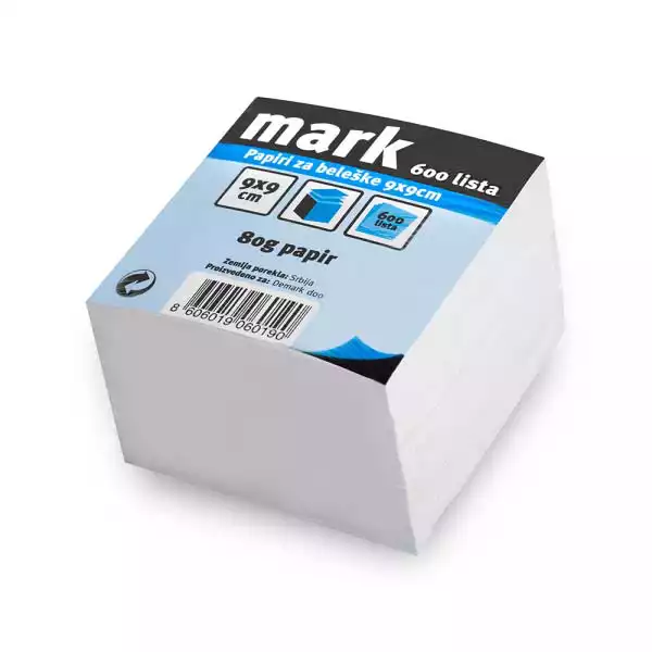 Savpo Papiri za beleške 9x9 cm MARK nelajmovani,600lista 060190 ( B082 ) 
