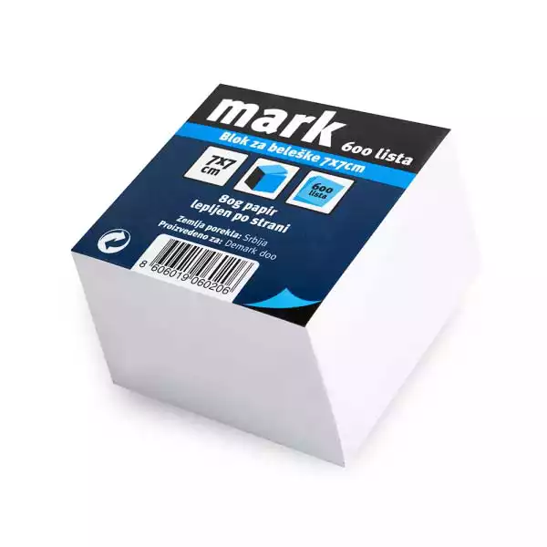 Savpo Blok za beleške 7x7 cm MARK 600 lista,lajmovan  060206 ( B080 ) 