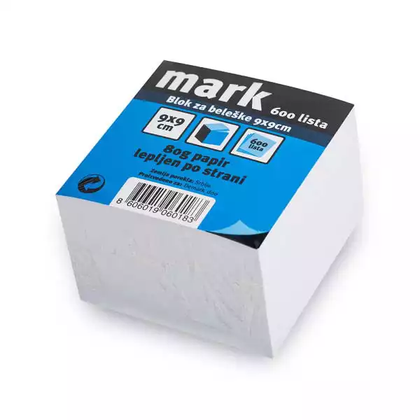 Savpo Blok za beleške 9x9x5cm MARK 600 lista, lajmovan  060183 ( B081 ) 