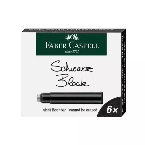Faber Castell Patrone Faber Castell 1/6 crna 185507 ( B138 ) 