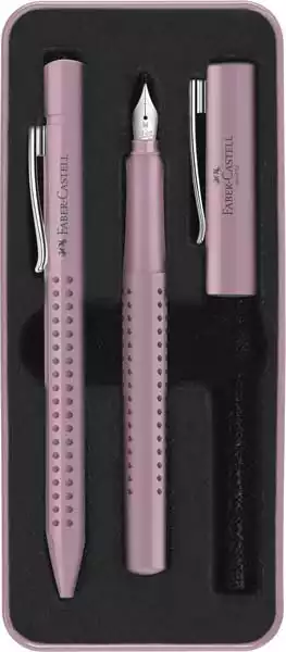 Faber Castell Set Faber Castell Grip 2010 hemijska olovka + naliv pero M rose shadow 2015280 ( E998 ) 