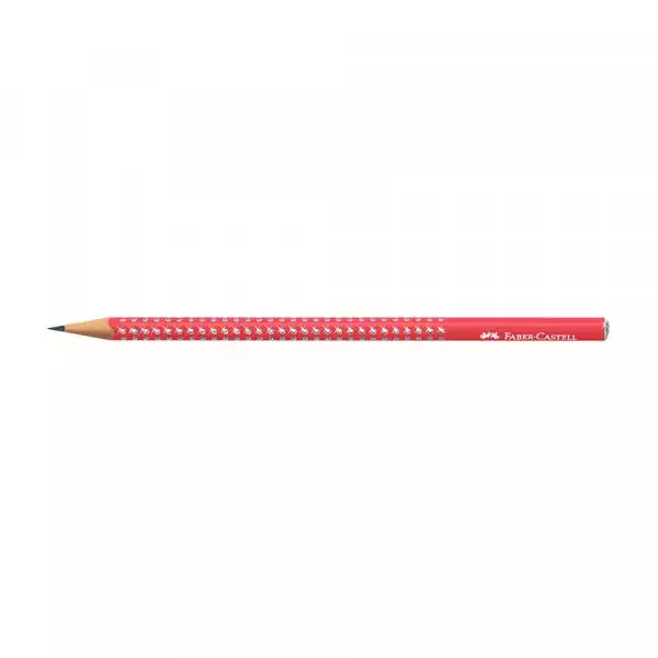Faber Castell Grafitna olovka Faber Castel GRIP HB Sparkle candy cane red 118240 ( 4694 ) 