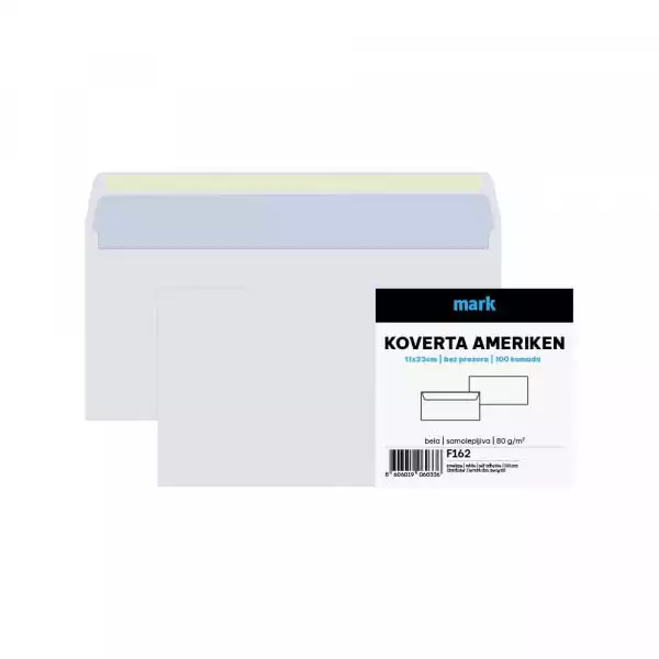Mark koverte Koverta ameriken MARK BP 11x23cm 100 kom ( F162 ) 