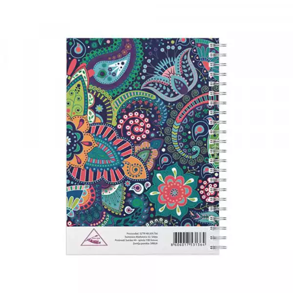 Helios Sveska A6 Mandala spirala sk 100l ( C667 ) 