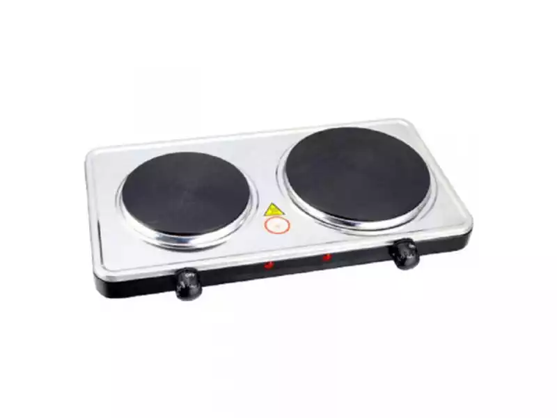 Električni rešo ROSBERG R51445BDS silver dve ringle snaga 2500W/prečnik 15cm+18cm
