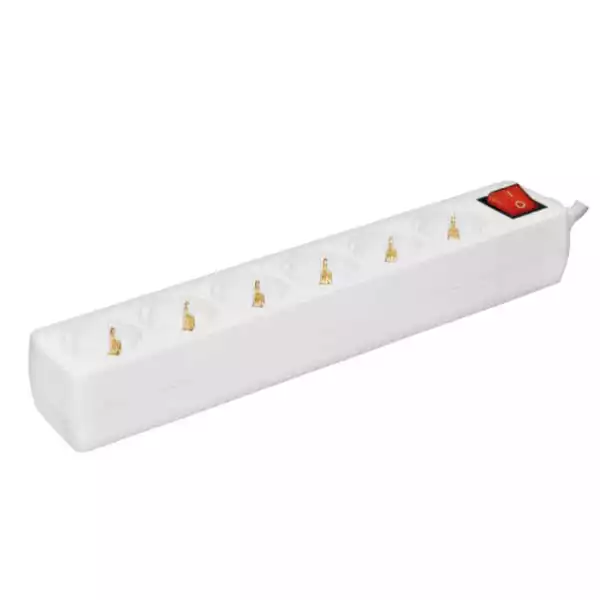 Kabl Surge Prosto NV06K-3/WH switch/6 utičnica/3m