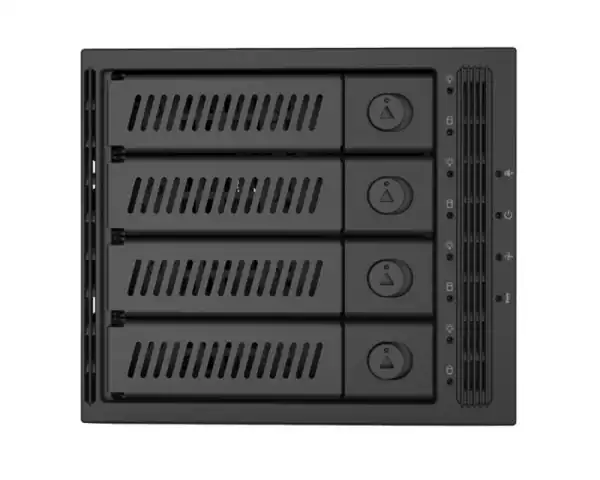 HDD Fioka 4 x 3.5  ili 4 x 2.5 SATA USB  Chieftec CMR-2141SAS Crna
