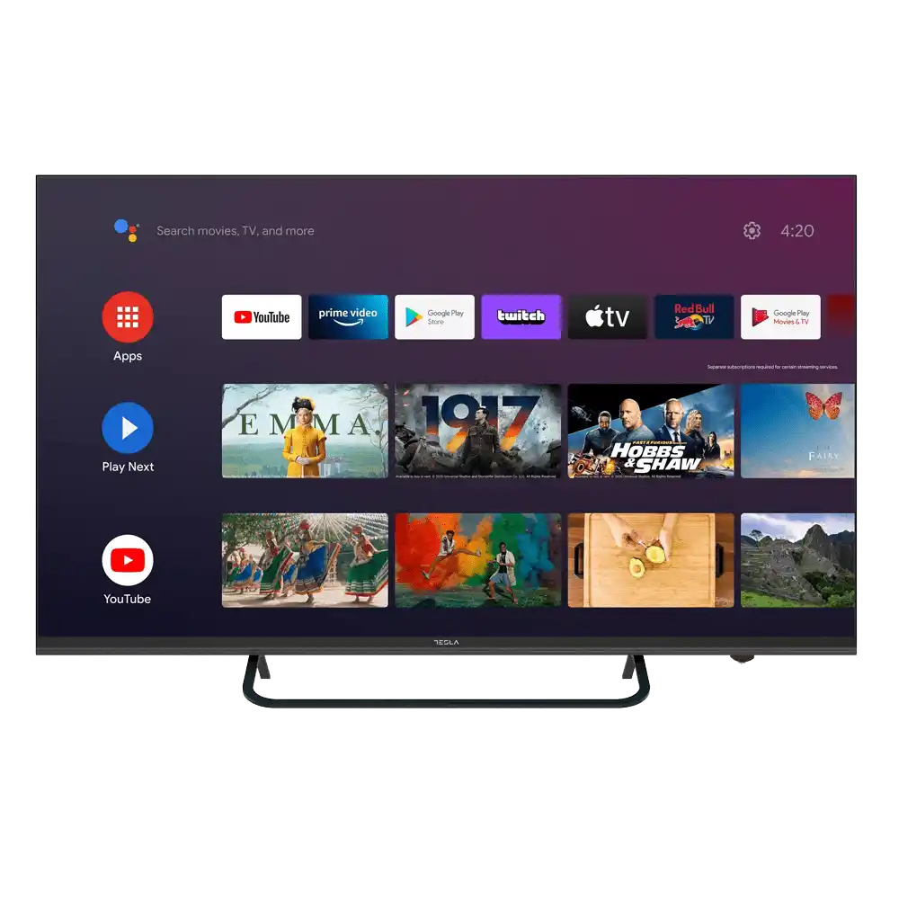 SMART LED TV 43 Tesla 43E625BUS  3840x2160/UHD/4K/DVB-T2/S2/C Android